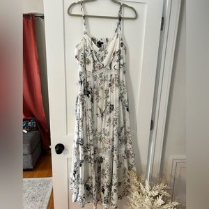 Torrid Maxi Dress 1X floral wedding honeymoon lace